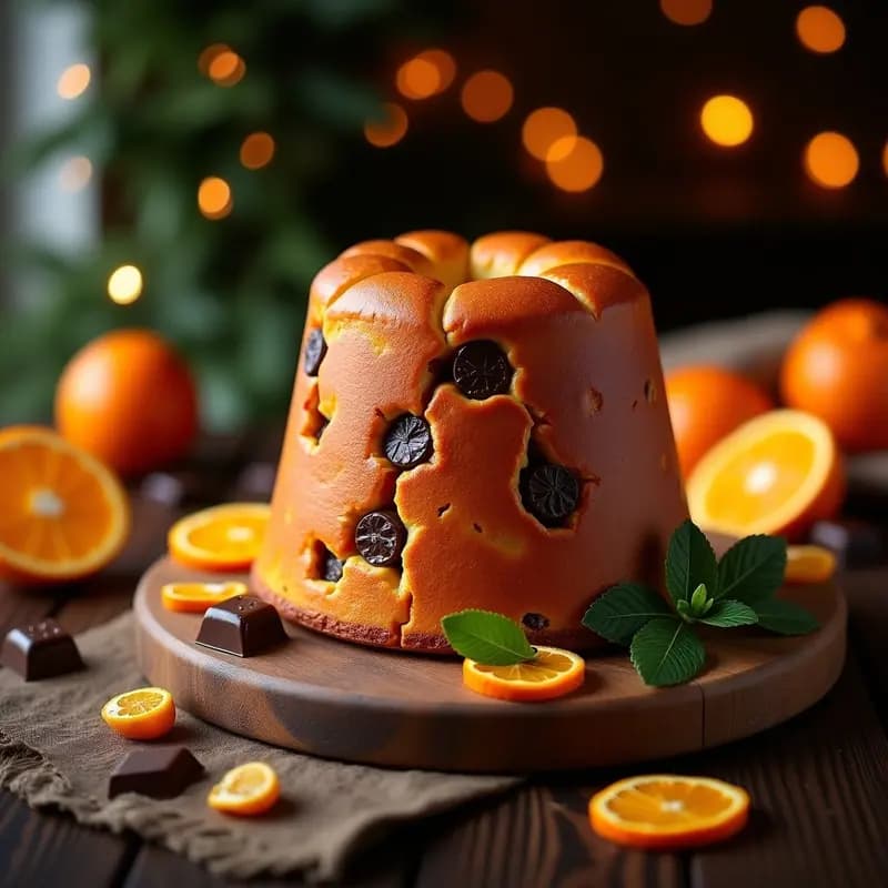 Panettone de Chocolate y Naranja: Receta Italiana de Navidad Sin Gluten y Sin Lactosa