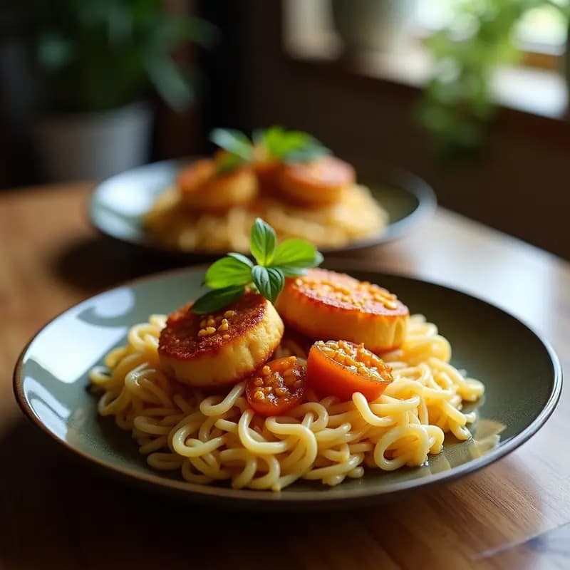 Pangsit Goreng Indomesio con Relleno de Tofu y Repollo: Empanadillas Indonesias Crujientes en Airfryer