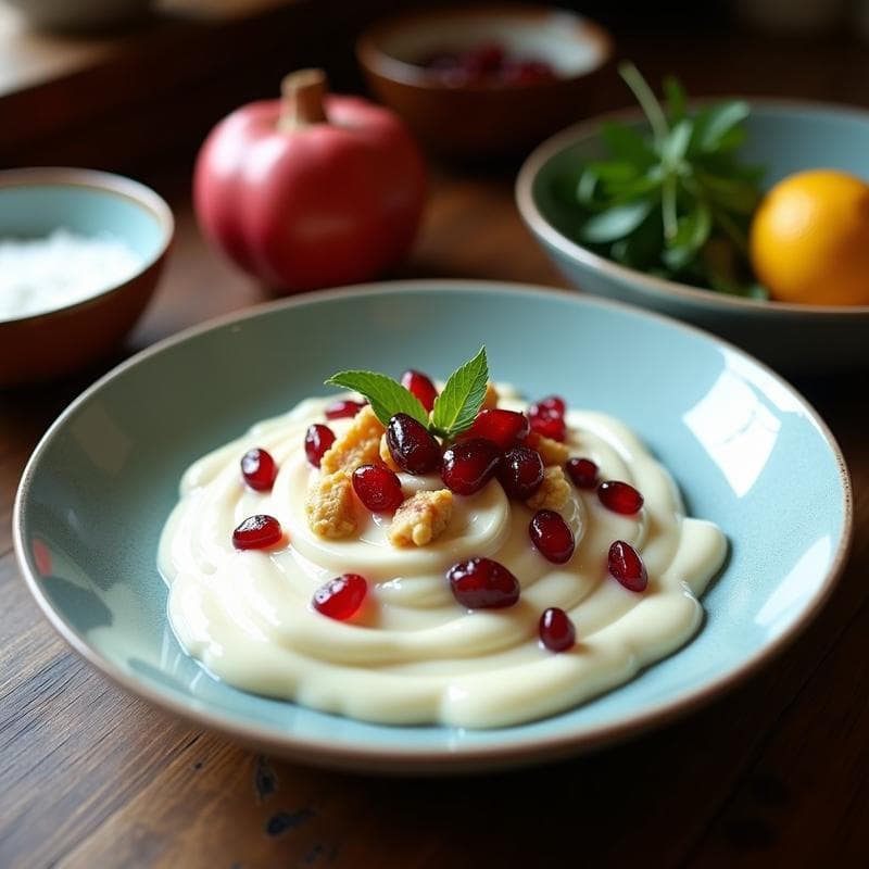 Panna Cotta de Aanardanas (Granada Salvaje) con Sirope de Saúco: Postre Indio Sin Lácteos