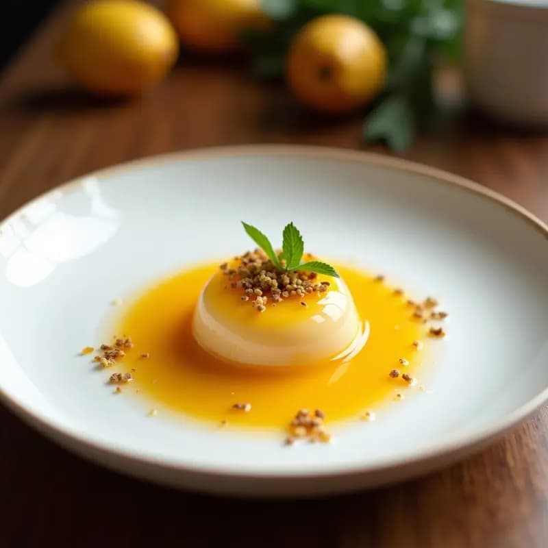 Panna Cotta de Agua de Coco y Maracuyá: Postre Brasileño Sin Azúcar