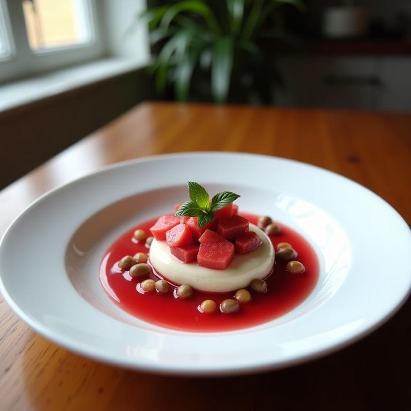 Panna Cotta de Agua de Jamaica y Vino Tinto: Postre Mexicano Sin Lácteos y Sin Azúcar