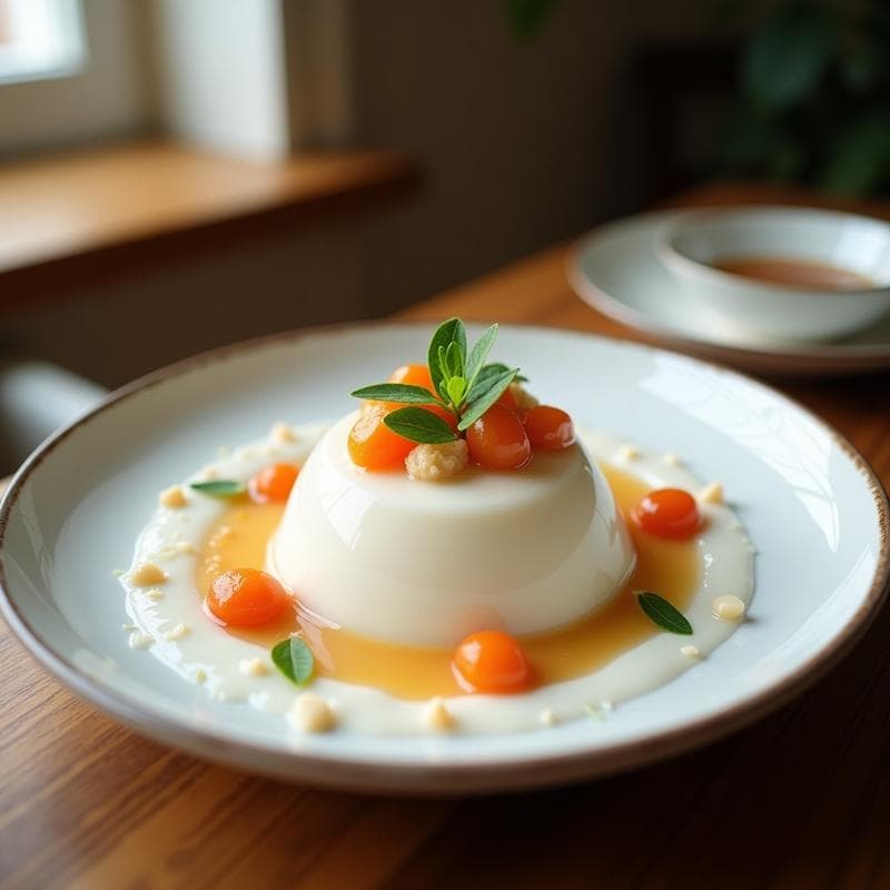 Panna Cotta de Agua de Rosa y Pistacho: Postre Persa Sin Lactosa en 4 Ingredientes