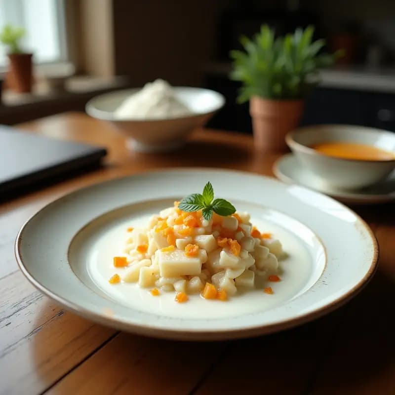 Panna Cotta de Azafrán y Pistacho: Postre Persa Cremoso con Toque Floral Sin Lácteos
