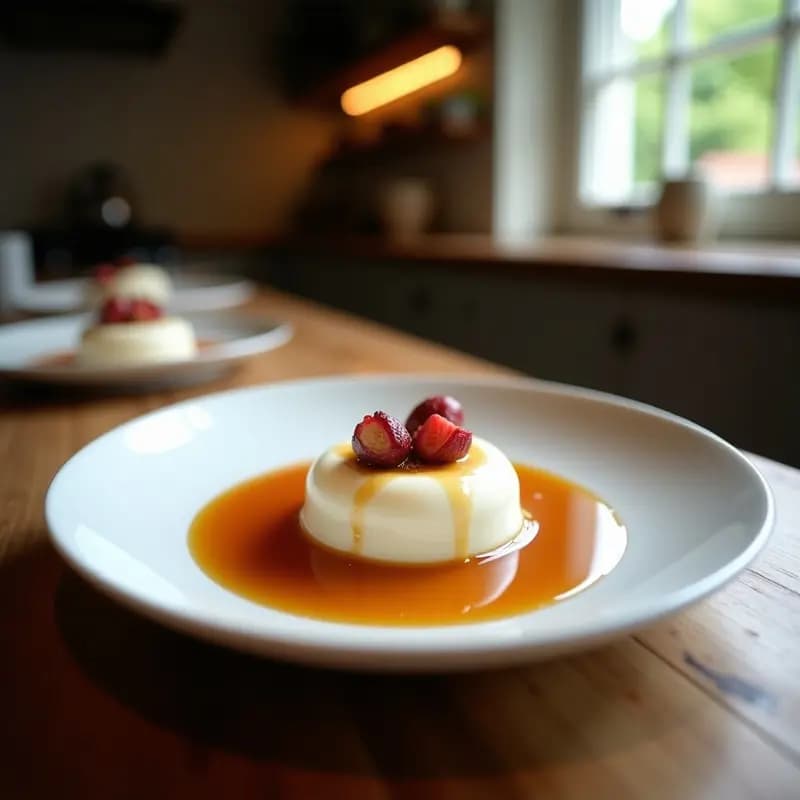 Panna Cotta de Coco y Lichi: Postre Francés Sin Lácteos y Sin Gelatina