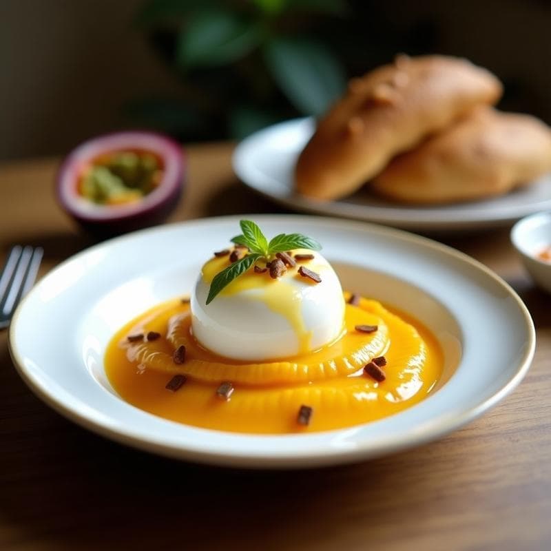 Panna Cotta de Leche de Coco y Maracuyá: Postre Vegano Sin Gelatina en Thermomix