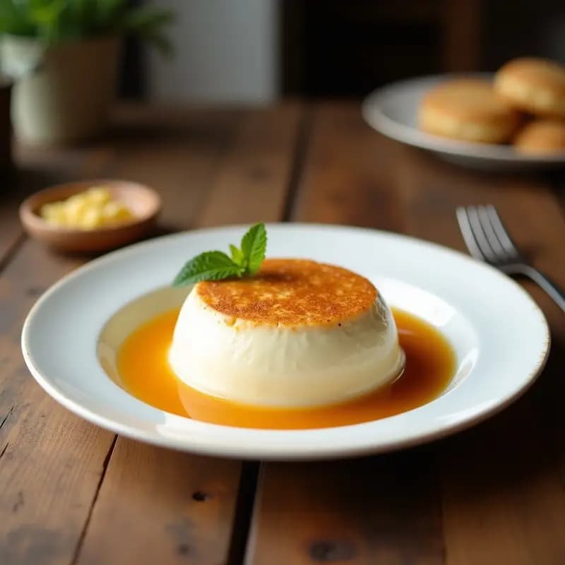 Panna Cotta Italiana con Salsa de Frutos Rojos: Postre Cremoso y Elegante