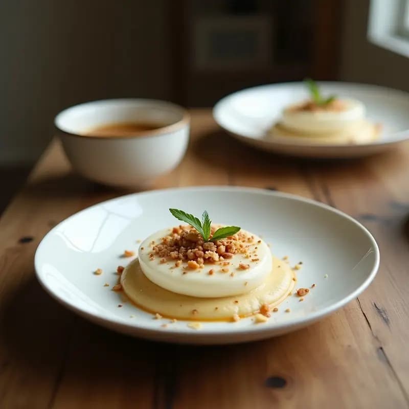 Panna Cotta de Vainilla con Salsa de Frutos Rojos: Receta Francesa Sin Lácteos