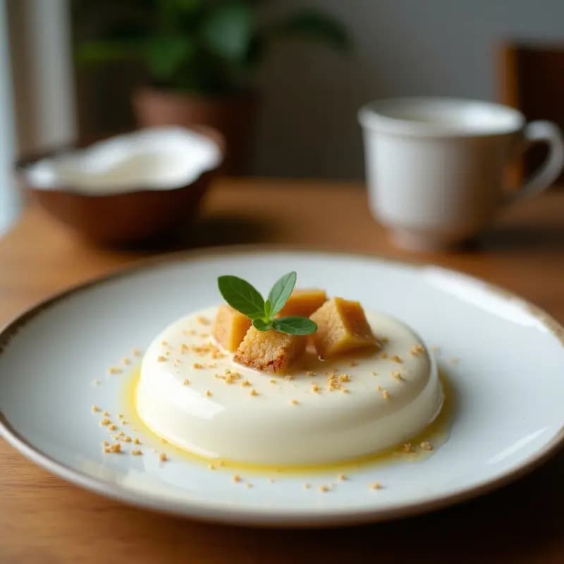 Panna Cotta de Vainilla con Coulis de Maracuyá: Postre Brasileño Sin Horno