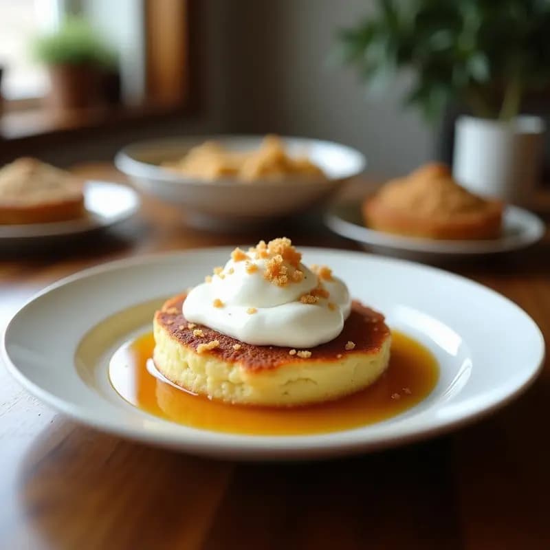 Panna Cotta de Vainilla y Sirope de Arce con Nueces Caramelizadas: Postre Francés Sin Horno