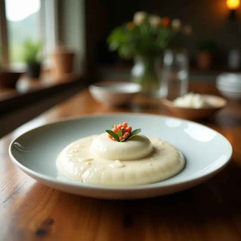 Panna Cotta de Vanilla con Compota de Higos y Nueces: Postre Francés Sin Azúcar Añadido