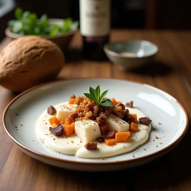 Panna Cotta Italiana de Vino Tinto y Especias: Postre Elegante Sin Horno y Sin Azúcar