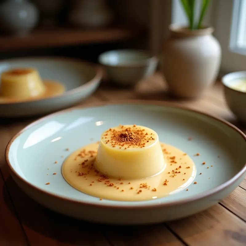 Panna Cotta de Violeta y Baobab: Postre Africano Sin Lactosa y Vegano