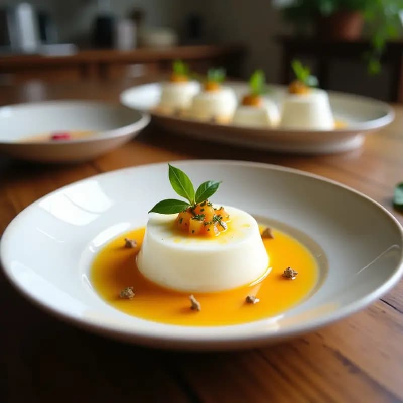 Pannakotta de Coco y Maracuyá: Postre Italiano Sin Horno y Sin Azúcar Añadido