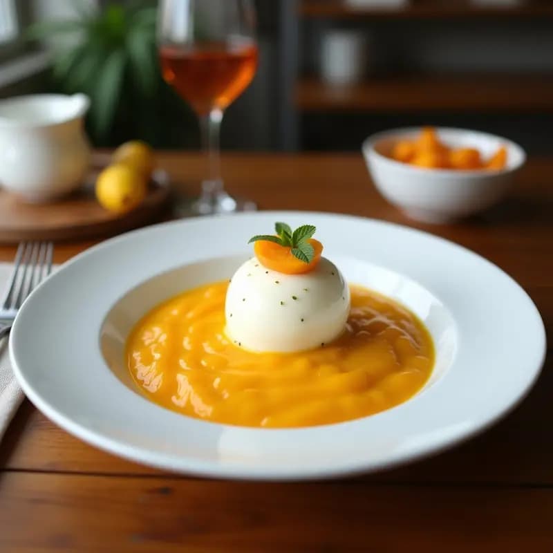 Pannacotta de Coco y Maracuyá: Postre Italiano Vegano Sin Lácteos ni Gelatina