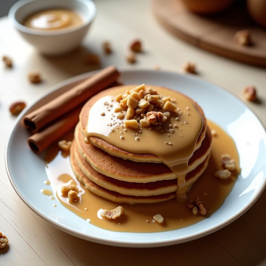 Panqueques de Harina de Algarroba con Crema de Castañas: Desayuno Keto Sin Azúcar y Sin Lactosa
