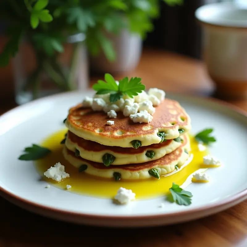Panqueques de Harina de Altramuz y Espárragos Verdes: Desayuno Español Sin Harina