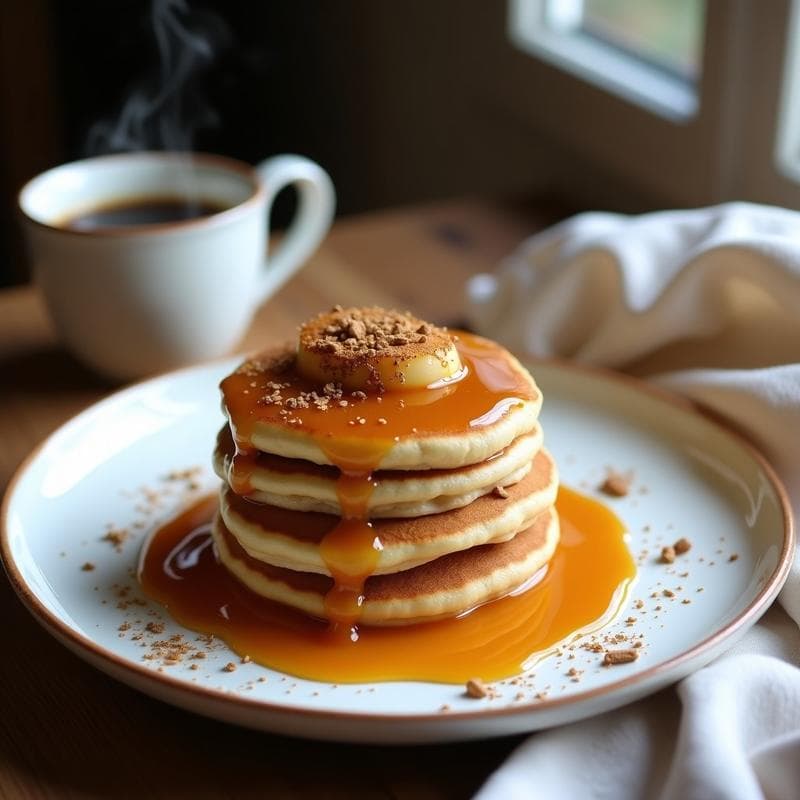 Panqueques de Avena y Chía con Compota de Manzana Sin Azúcar: Desayuno Vegano y Sin Gluten