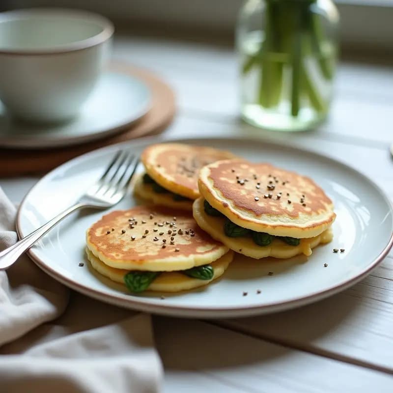 Panqueques de Harina de Garbanzo y Espárragos Blancos: Desayuno Francés en Thermomix