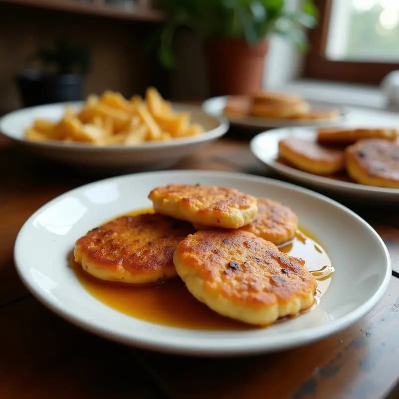 Panqueques de Harina de Guar con Sirope de Agave: Desayuno Colombiano Sin Gluten