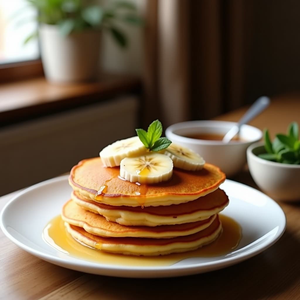 Panqueques de Harina de Arroz y Calabaza: Desayuno Sin Gluten y Sin Lactosa en Sartén