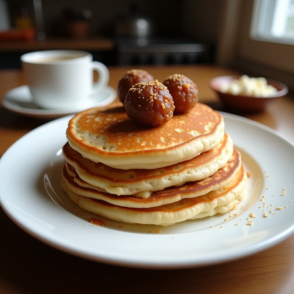 Panqueques de Harina de Coco y Puros de Dátiles: Desayuno Sin Gluten y Sin Lácteos