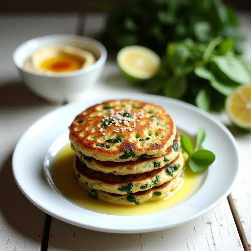Panqueques de Harina de Garbanzo y Espinacas: Receta Vegana Sin Gluten en 15 Minutos