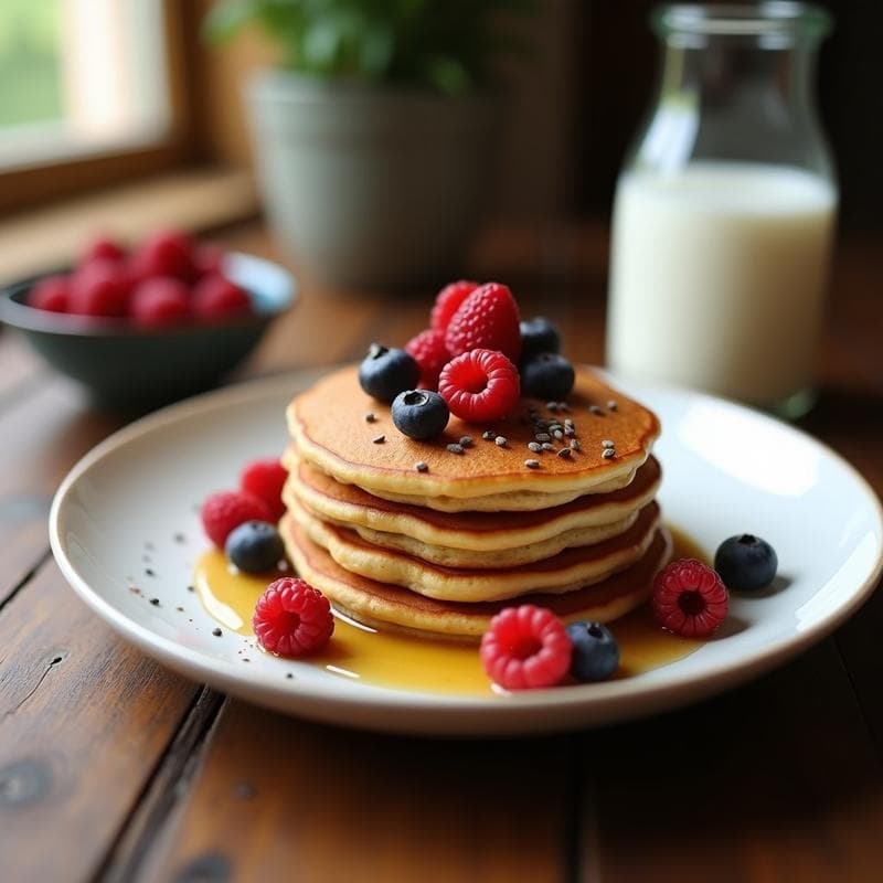 Panqueques de Harina de Grillo y Plátano: Desayuno alto en proteína y sostenible