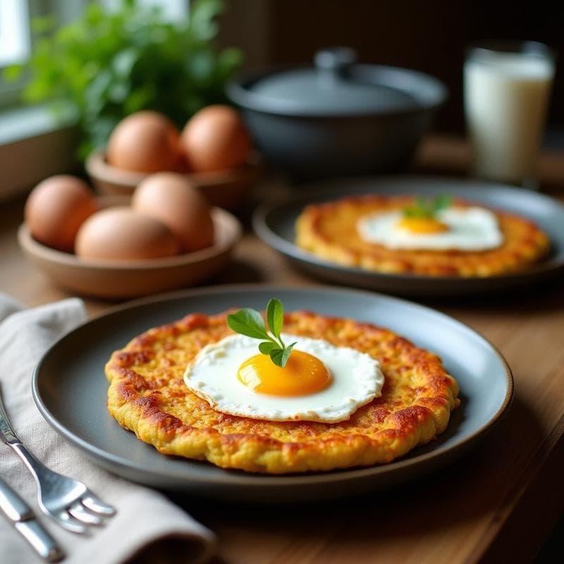 Panqueques de Harina de Lentil con Salsa de Arándanos: Desayuno Sin Gluten y Alta en Hierro