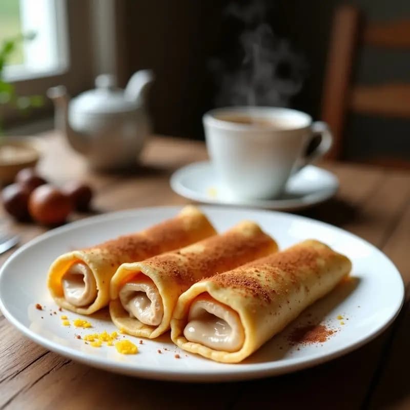 Panqueques de Trigo Sarraceno con Crema de Castañas: Desayuno Francés Sin Gluten