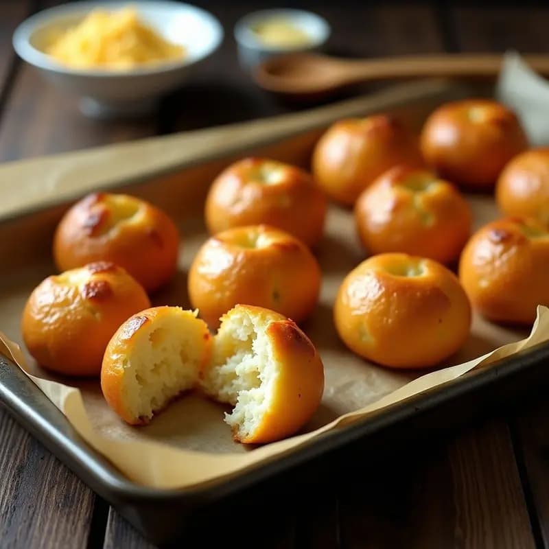Pão de Queijo Brasilero con Queso Minas y Almidón de Yuca: Receta Sin Gluten en 20 Minutos