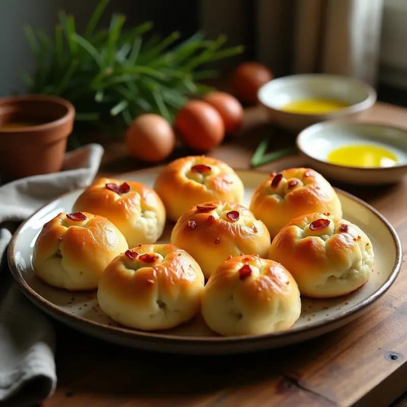 Pao de Queijo Brasileño: Receta Sin Gluten con Queso de Chevre y Tocino Crujiente