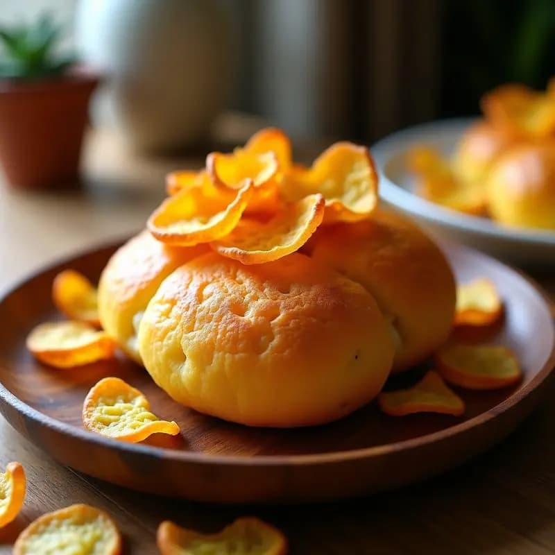 Pao de Queijo con Chips de Yuca: Aperitivo Brasileño Sin Gluten en Airfryer