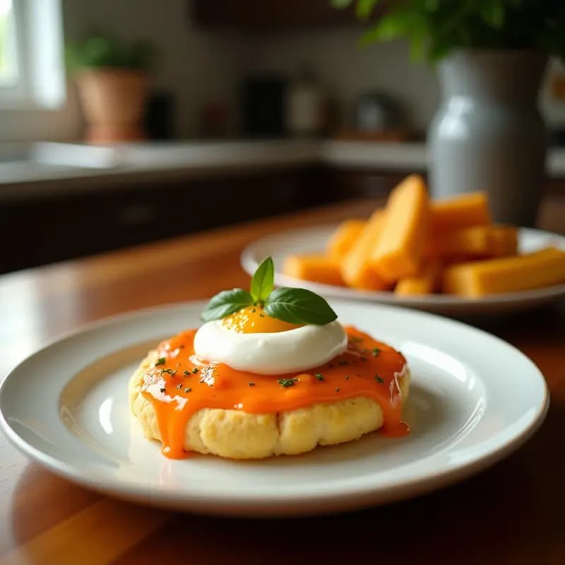 Pao de Queijo Relleno de Queso Cream Cheese y Mermelada de Guayaba: Aperitivo Brasileño en Airfryer