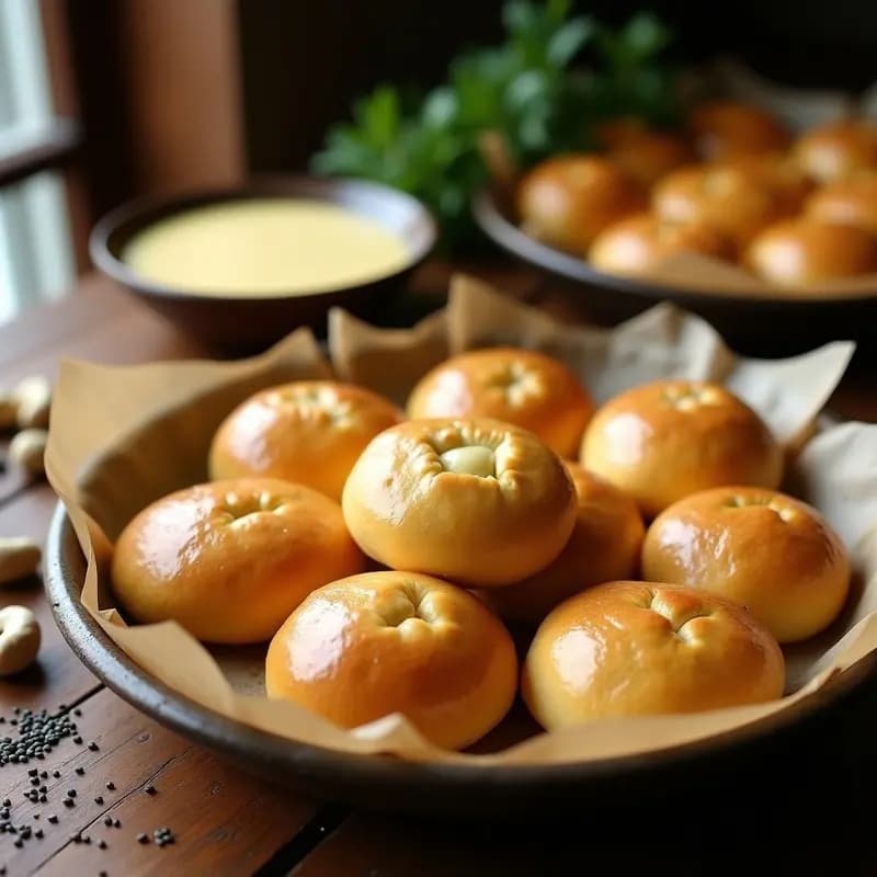 Pao de Queijo con Queso de Anacardos y Semillas de Chía: Receta Brasileña Sin Gluten y Vegana