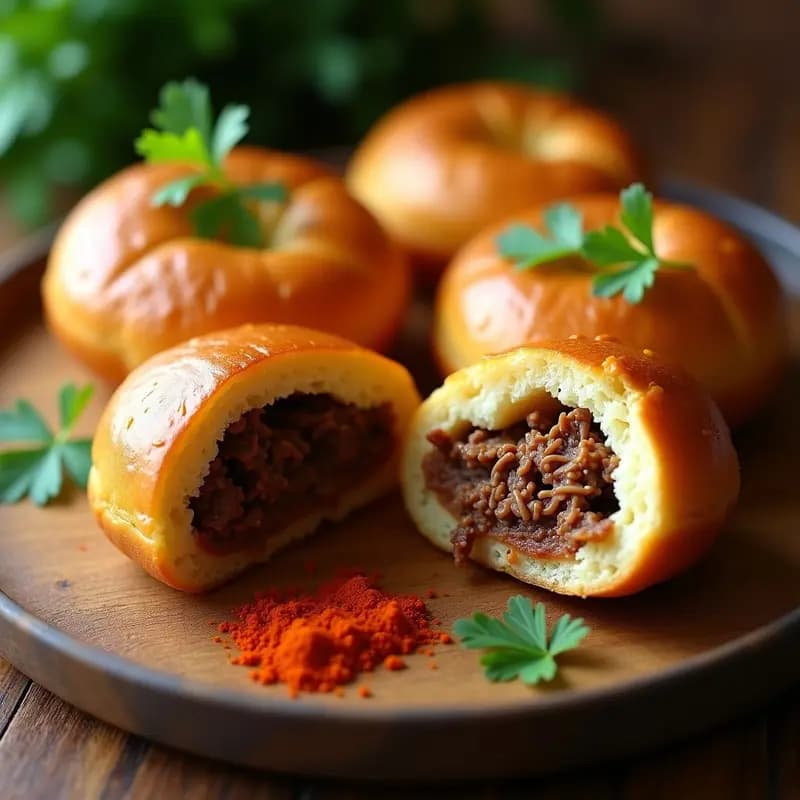 Pao de Queijo Relleno de Carne Seca: Receta Brasileira con Toque Gourmet