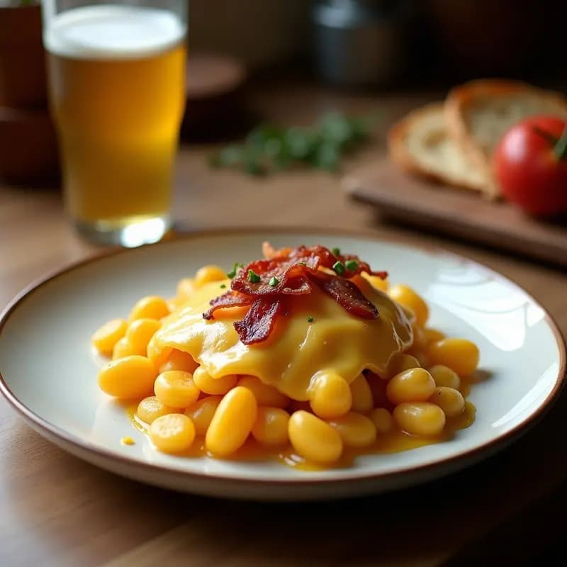 Papa a la Francesa con Queso Cheddar, Bacon y Crema Ácida: Receta de Comfort Food para Días Fríos