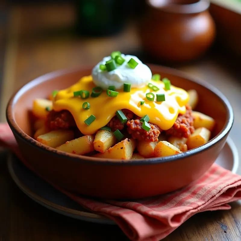 Papa a la Francesa con Queso y Chorizo: Receta Mexicana para un Desayuno Contundente
