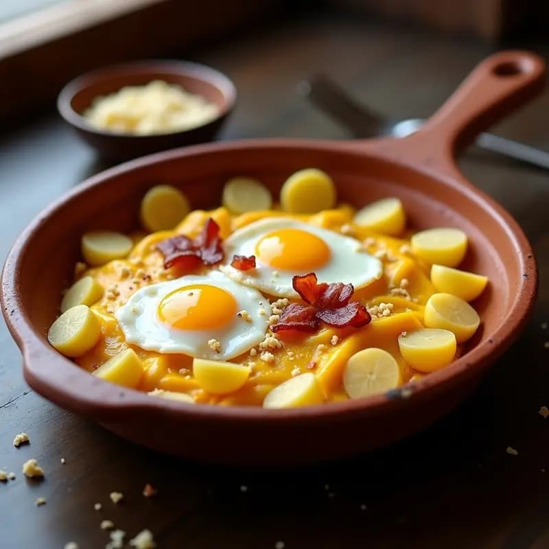 Papa a la Huancaína con Queso Fundido y Tocino: Receta Peruana Reinventada para Amantes del Queso