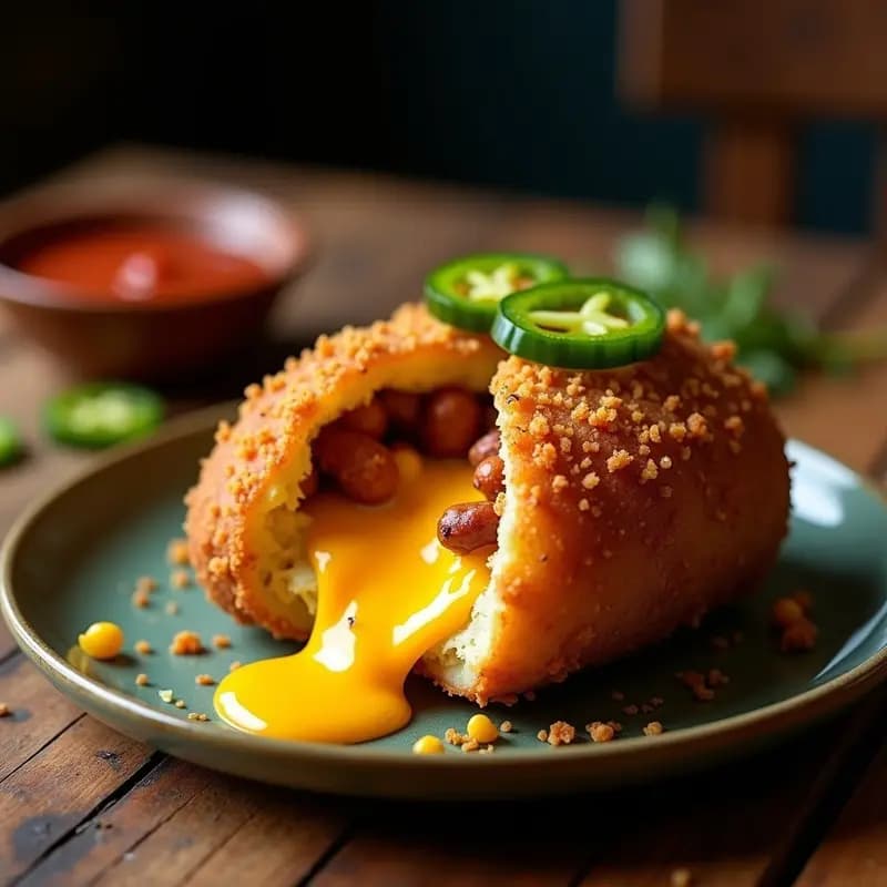 Papa Rellena de Queso Fundido, Chorizo y Jalapeños: Bomba de Sabores en una Sola Biting