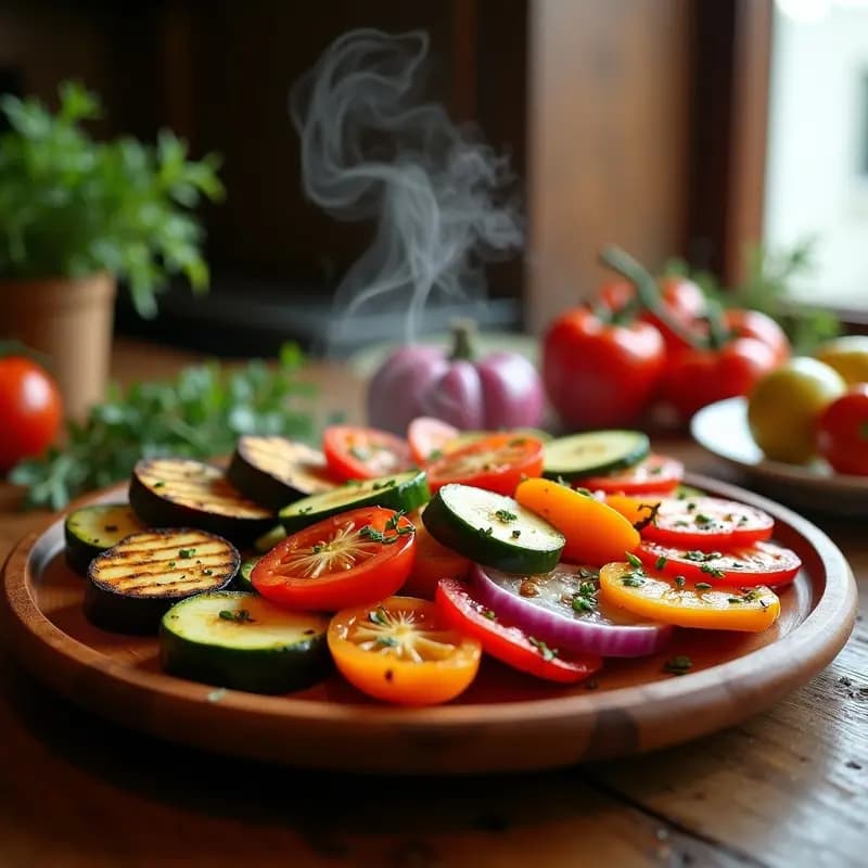Parrillada de Verduras con Marinada de Hierbas Provenzales: Receta Francesa en Airfryer