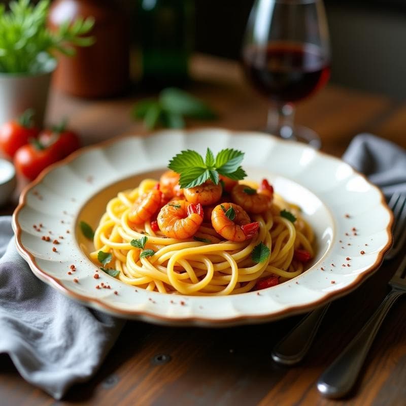 Pasta de Calabacín con Gambas y Ajo: Receta Keto en Sartén Antiadherente en 10 Minutos