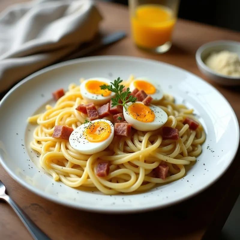Pasta Carbonara de Coliflor y Huevos de Codorniz: Receta Keto y Sin Gluten