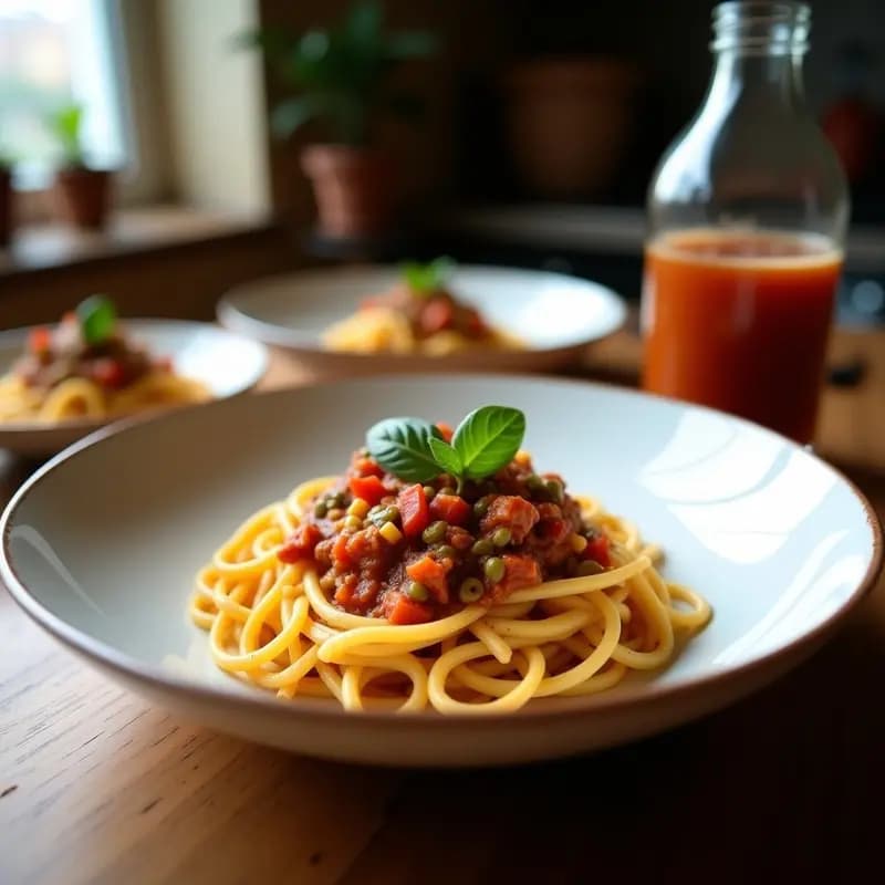 Pasta e Fagioli con Alubias Negras y Albahaca Fresca: Receta Italiana de una Olla