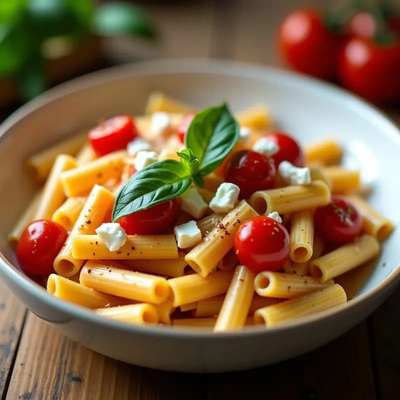 TikTok Pasta de Feta y Tomates Cherry: Receta Viral Italiana en Sartén en 10 Minutos