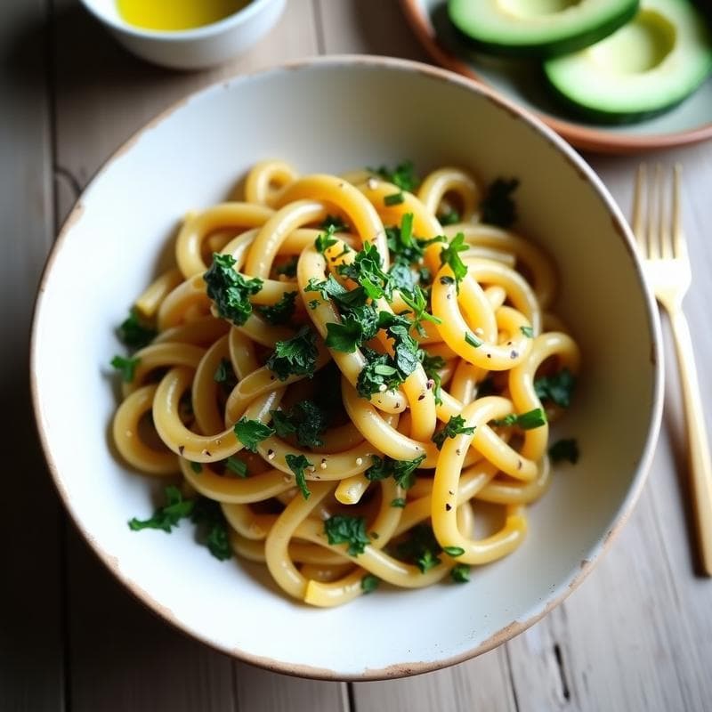 Pasta de Garbanzos con Algas Nori y Limón Confitado: Receta Keto Sin Cocción en 15 Minutos