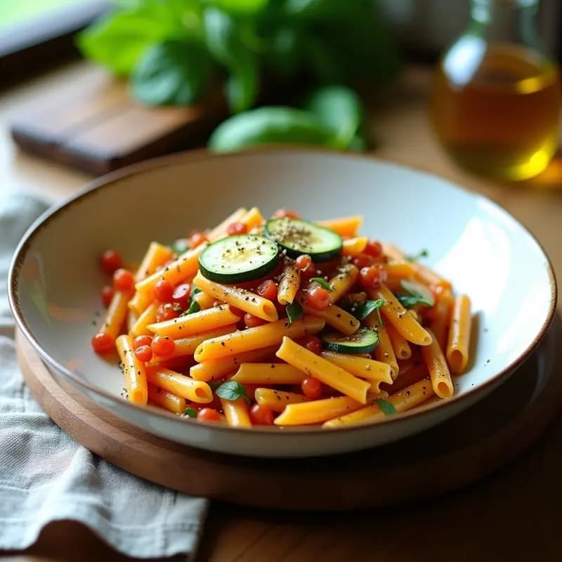 Pasta de Lentejas Corail y Calabacín: Receta Francesa Sin Gluten y Alta en Fibra