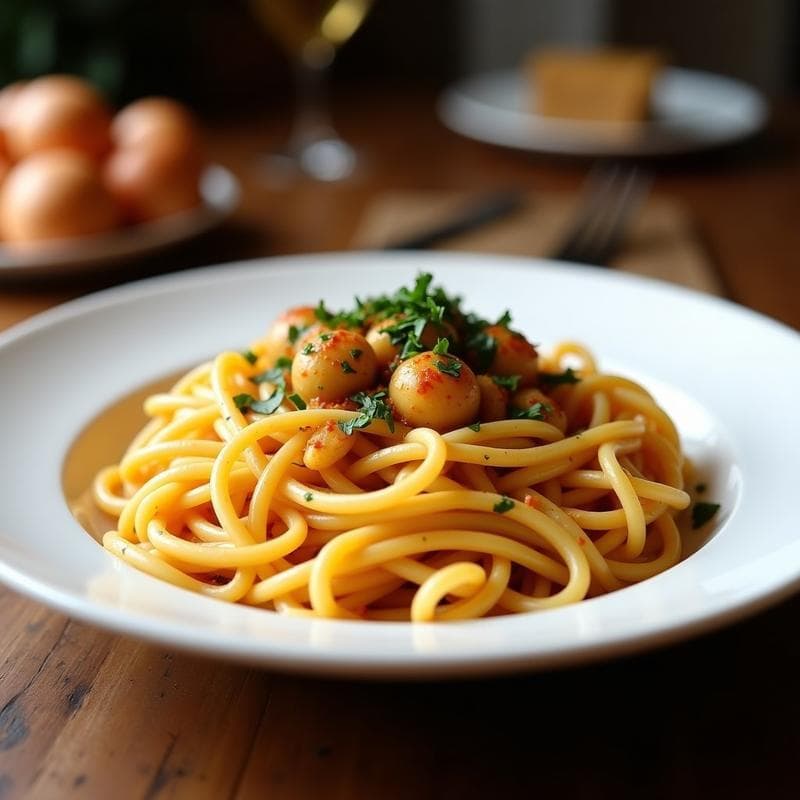 Pasta de Lentejas Negras con Trufa y Espárragos: Receta Italiana Keto en 25 Minutos