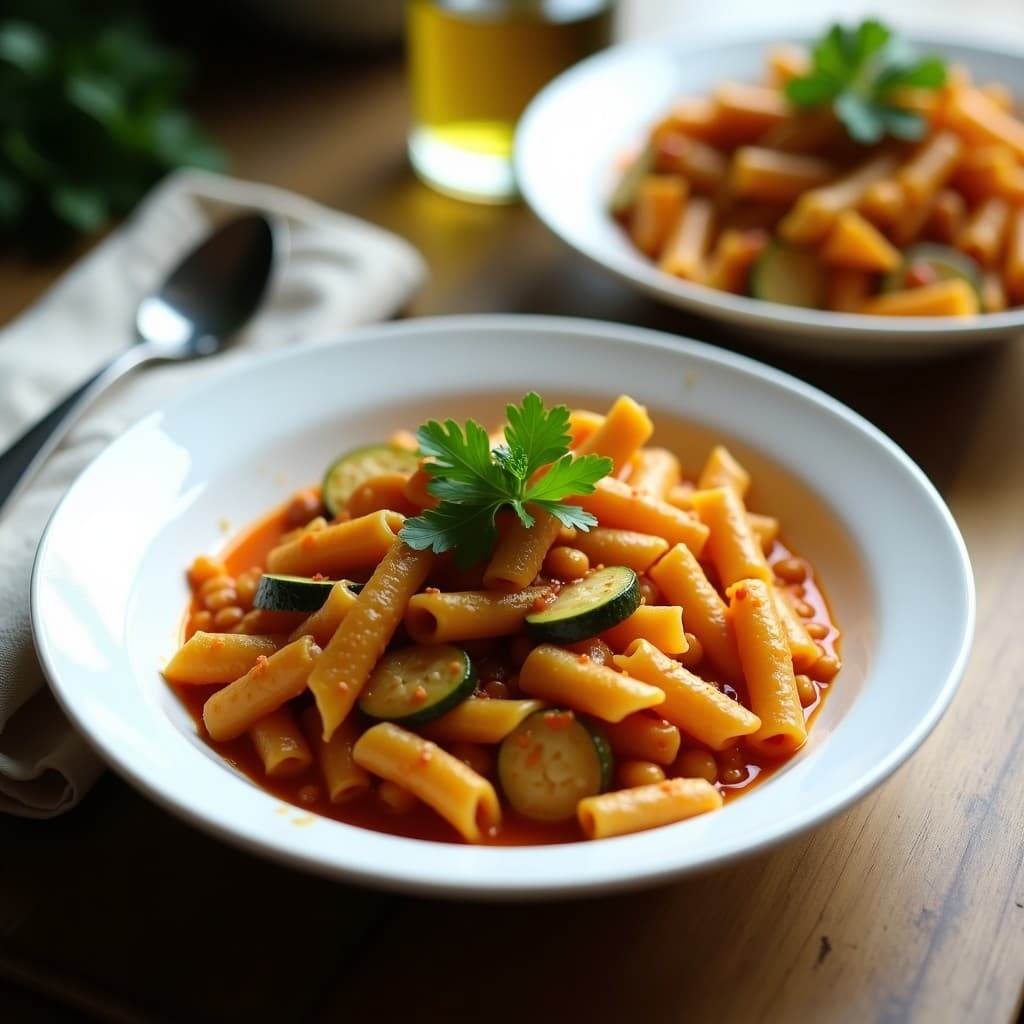 Pasta de Lentejas Rojas y Calabacín: Receta Sin Gluten y Alta en Proteína en Olla Exprés