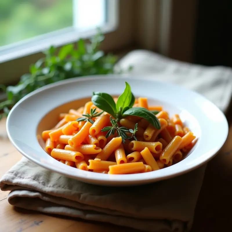 Pasta de Lentejas Rojas con hierbas Provenzales: Receta Francesa Sin Gluten en Thermomix