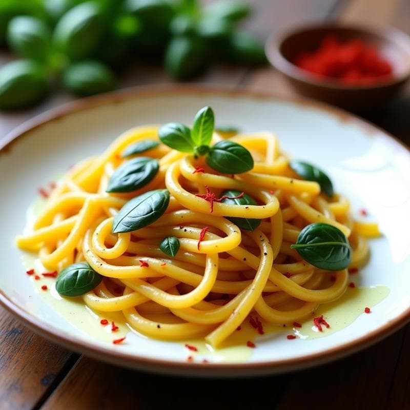 Pasta de Lentejas con Salsa de Azafrán y Espinacas: Receta Italiana Vegana y Sin Gluten